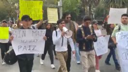 Foto que representa a Marcha en Reforma y bloqueo en Periférico Sur causan caos hoy 24 de enero