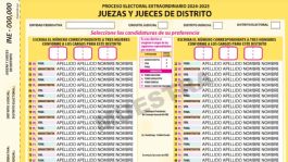 Foto que representa a Aprueban boletas para elección de jueces y magistrados