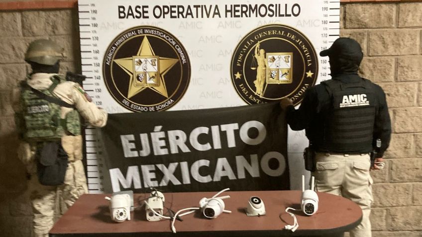 Agentes de la Sedena y la AMIC desmantelan cámaras de vigilancia clandestina en Hermosillo