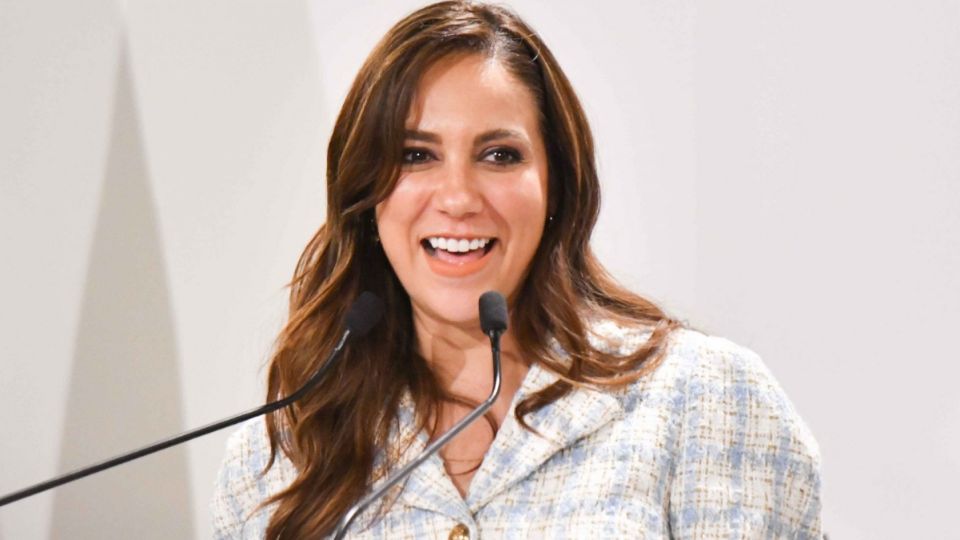 Libia Dennise García Muñoz Ledo, gobernadora de Guanajuato, durante la inauguración de 'Casa Oaxaca'.