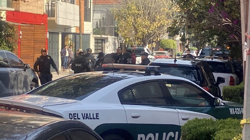 Hay movilización policiaca por persona baleada en colonia Del Valle