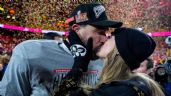 Foto ilustrativa de la nota titulada: Taylor Swift y Travis Kelce protagonizan gran beso después de victoria de Kansas City Chiefs | VIDEO