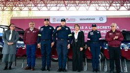 Foto que representa a EdoMéx refuerza seguridad; gobernadora Delfina Gómez Álvarez entrega 100 nuevas patrullas equipadas con alta tecnología