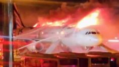 Avión con 170 pasajeros a bordo se INCENDIA en aeropuerto mientras despegaba | VIDEOS FUERTES