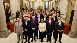 Foto que representa a Rosa Icela Rodríguez destaca “México Te Abraza” con empresarios