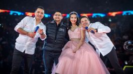 Foto que representa a Jorge Medina y Josi Cuen sorprenden a una hermosa quinceañera que acudió a su concierto con todo y vestido: VIDEO