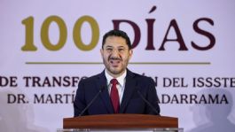 Foto que representa a Martí Batres presenta Informe de sus primeros 100 días al frente del ISSSTE