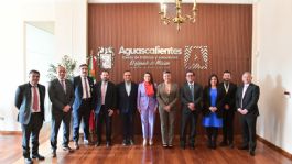 Foto que representa a Tere Jiménez se reúne con representantes del Gobierno Federal; plantean estrategias de fortalecimiento a la economía