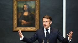 Foto que representa a Anuncia Emmanuel Macron que el Museo del Louvre será intervenido para cambiar de sala a la Mona Lisa