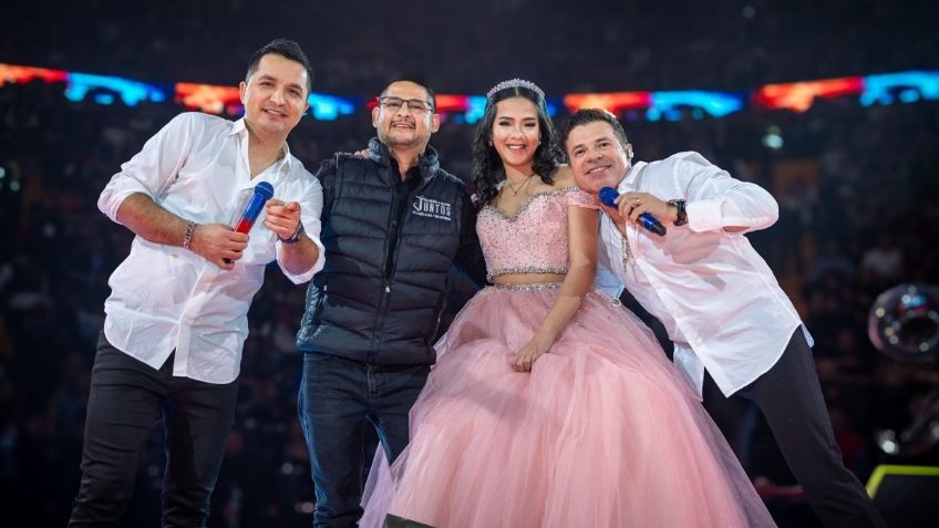 Jorge Medina y Josi Cuen sorprenden a una hermosa quinceañera que acudió a su concierto con todo y vestido: VIDEO