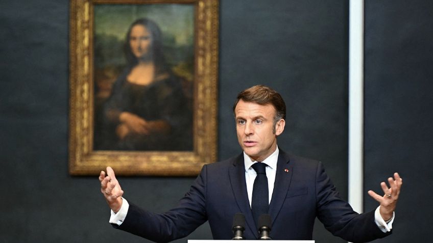 Anuncia Emmanuel Macron que el Museo del Louvre será intervenido para cambiar de sala a la Mona Lisa