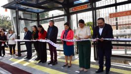 Foto que representa a Inauguran estación Calle 6 de Línea 4 del Metrobús en Iztacalco