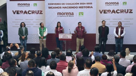 Alianza “Sigamos haciendo historia” se registra en Veracruz, van sin el PT