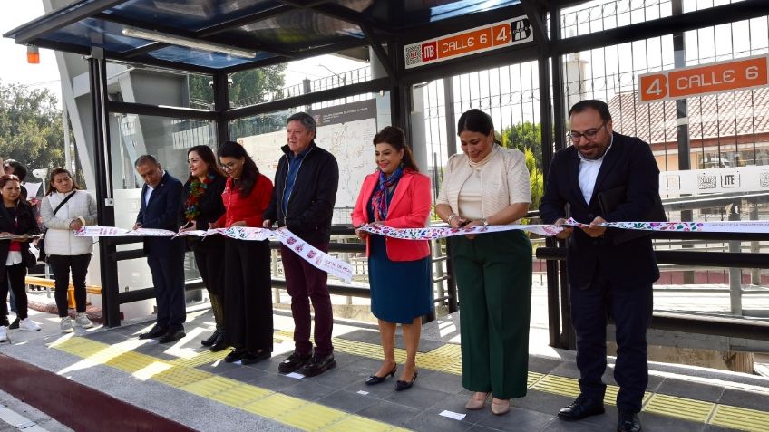 Inauguran estación Calle 6 de Línea 4 del Metrobús en Iztacalco