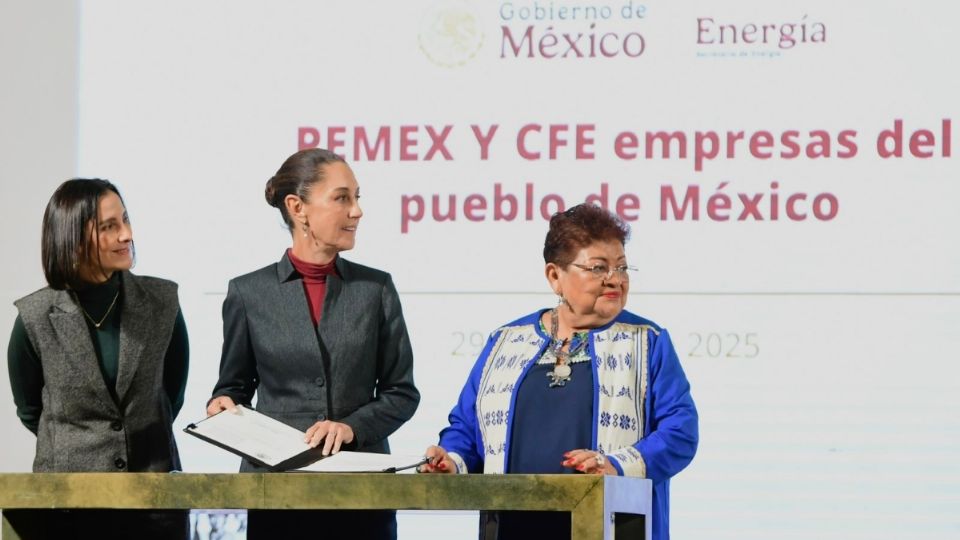 Claudia Sheinbaum durante la conferencia de prensa de hoy, 29 de enero