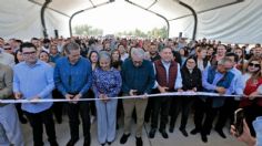 Rocha Moya inaugura la primera etapa del malecón de Guamúchil