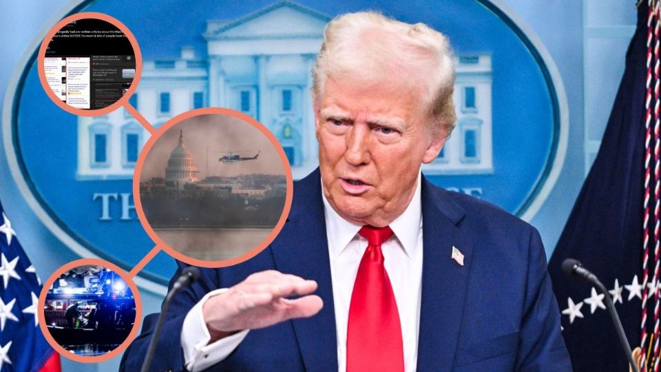 Trump cuestionó la forma como sucedió el accidente aéreo en Washington.