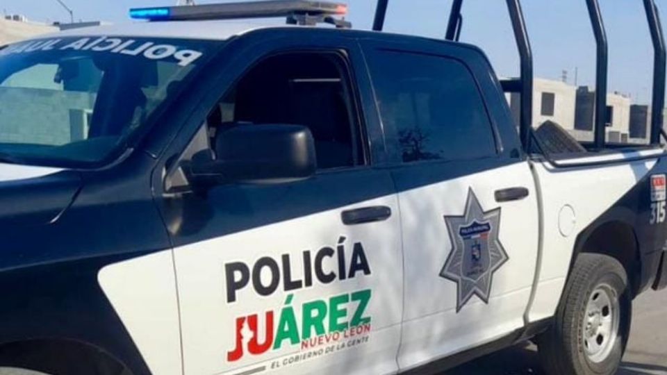 Un vehículo de la Policía del municipio de Juárez, Nuevo León, en una fotografía de archivo.