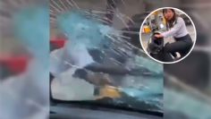 Mujer destroza el carro de su ex en pleno tráfico, reclamo divide las redes: VIDEO