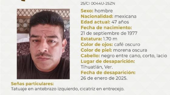 Desaparece Hector Aparicio Martinez, padre que buscaba a su hijo en Veracruz desde 2017