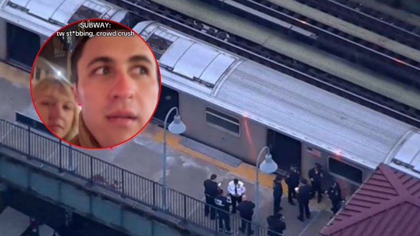 "Acabamos de presenciar un apuñalamiento" Tiktoker relata el intento de asesinato en Metro de Nueva York