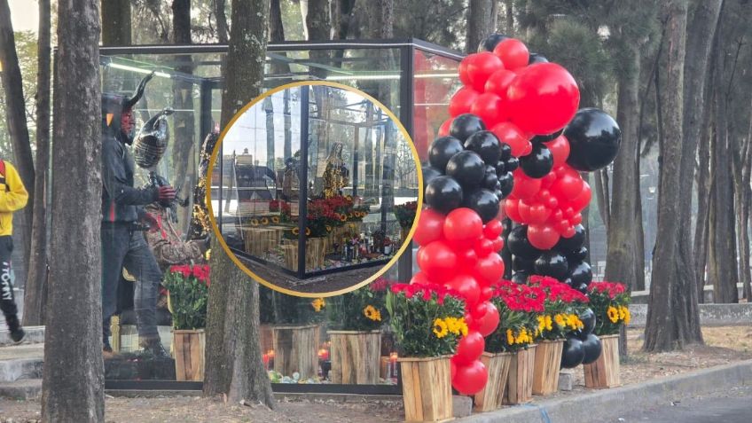 Con un diablo y otros demonios, así lucía el altar satánico en Río Churubusco, Iztacalco que ya fue reiterado