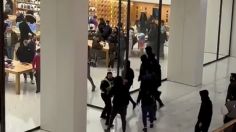 Jóvenes encapuchados roban famosa tienda de artículos electrónicos | VIDEO