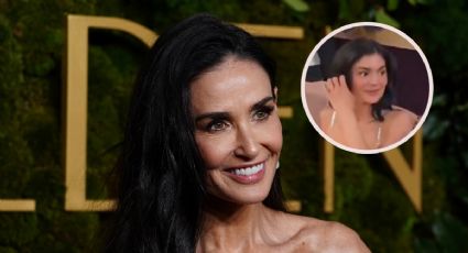 Demi Moore “le hace el feo” a Kylie Jenner en los Globos de Oro, así fue el incómodo momento