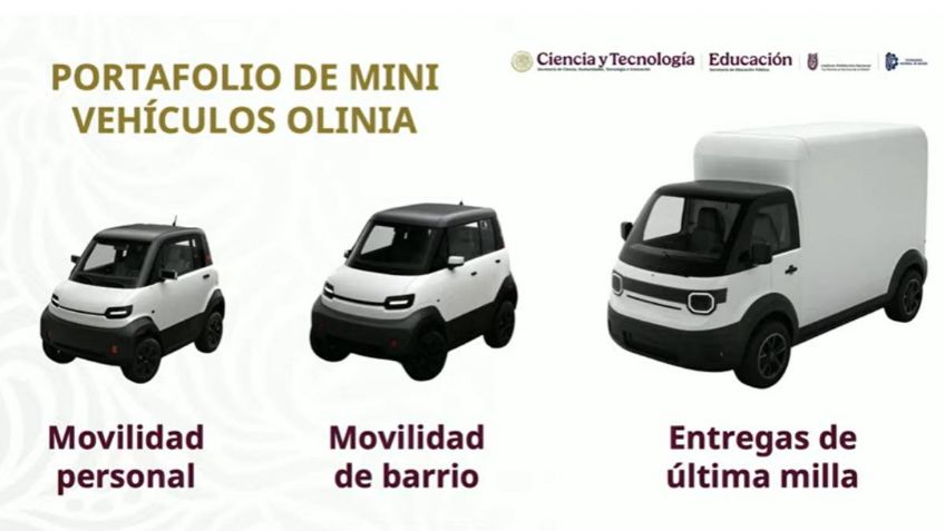 Sheinbaum presenta proyecto de la primera armadora mexicana de mini vehículos eléctricos "OLINIA"