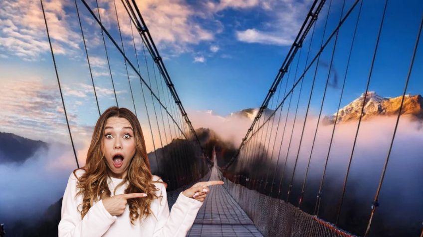 Mantén la respiración antes de conocer cuánto cuesta caminar entre las nubes en el puente colgante de la Sierra de Puebla