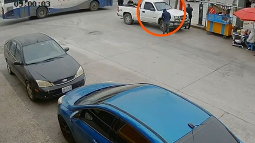 VIDEO: un hombre muere tras quedar debajo de las llantas de un autobús en Tamaulipas