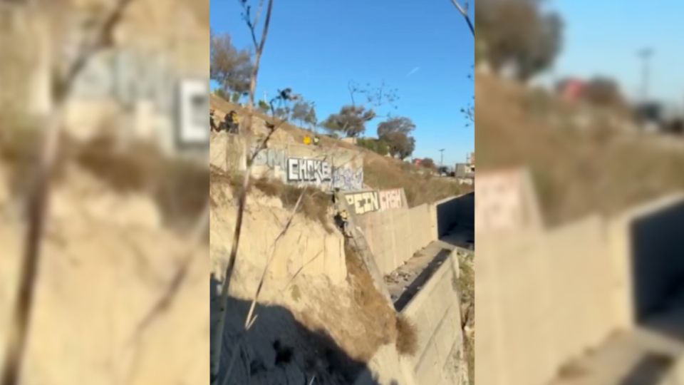 La mujer fue rescatada en buen estado de salud.