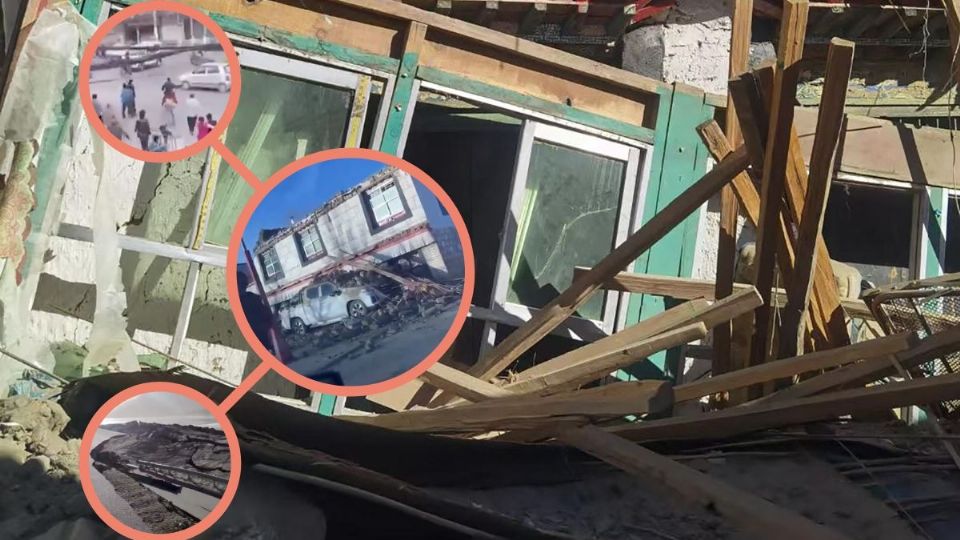 Varias edificaciones quedaron derrumbadas por el poderoso terremoto.