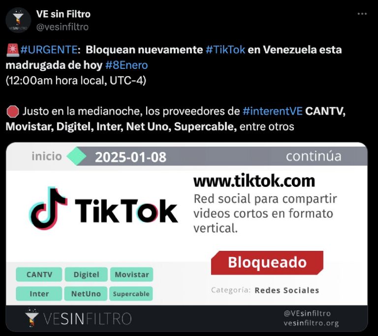 tiktok venezuela