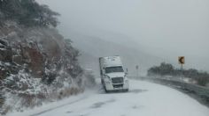 Chihuahua, Durango y Coahuila cierran carreteras por intensas nevadas; estos son los 12 tramos afectados