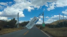 Ráfagas de viento en zona metropolitana de San Luis Potosí causan destrozos | FOTOS