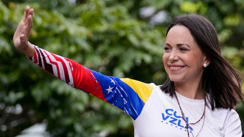 María Corina Machado es atacada y detenida durante una protesta en Caracas