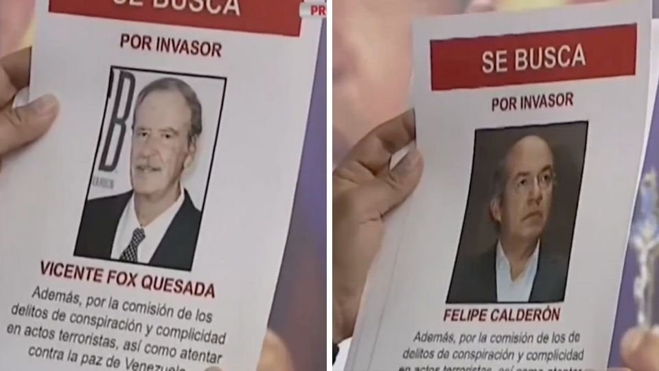 Cárteles de búsqueda a expresidentes mexicanos en Venezuela