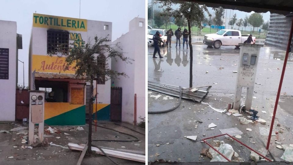 El estallido provocó daños de consideración al interior del local.