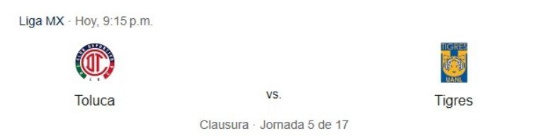 toluca vs tigres en vivo partido de hoy sabado 1 de febrero