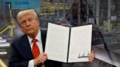 Foto ilustrativa de la nota titulada: Donald Trump firma decreto que impone aranceles del 25 % a las importaciones de aluminio y acero