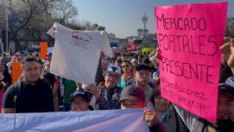 Foto que representa a EN VIVO: Megamarcha de comerciantes de Mercados Públicos CDMX | rutas y alternativas HOY, lunes 10 de febrero