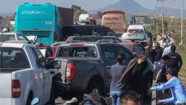 Foto que representa a Caos en la México-Toluca por carambola con 20 autos involucrados