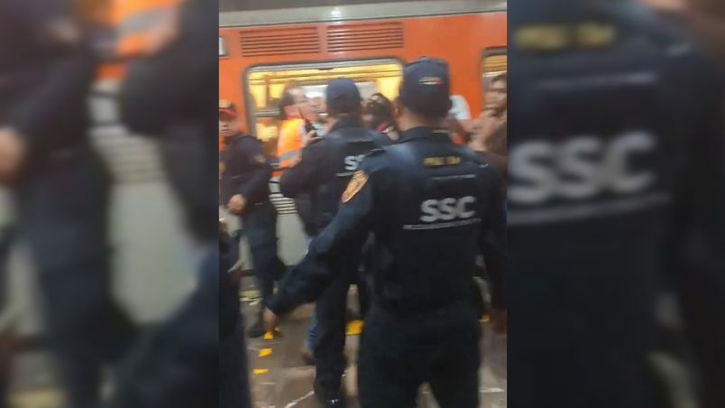 Un sujeto amenazó de muerte al conductor del convoy del Metro.