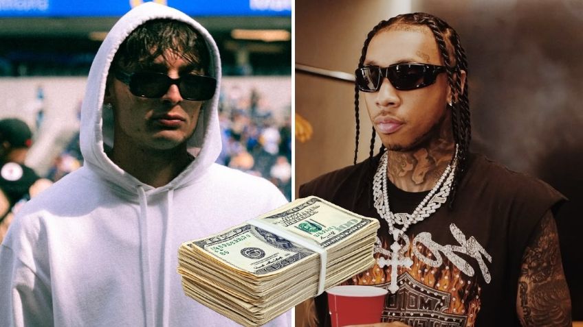 Peso Pluma y Tyga hacen costosa apuesta de 10 mil dólares en el Super Bowl ¿quién ganó?