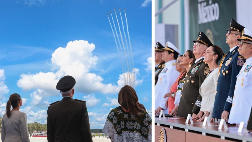 Sheinbaum celebra el Día de la Fuerza Aérea Mexicana: "Me siento honrada de caminar y volar junto a ustedes"