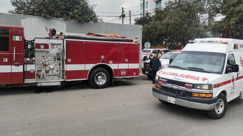 Elementos de los cuerpos de emergencia atendieron al lesionado,