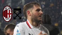 Foto que representa a El AC Milan de Santi Giemenez presenta una nueva colaboración en el mundo de la moda al sacar prendas Off-White