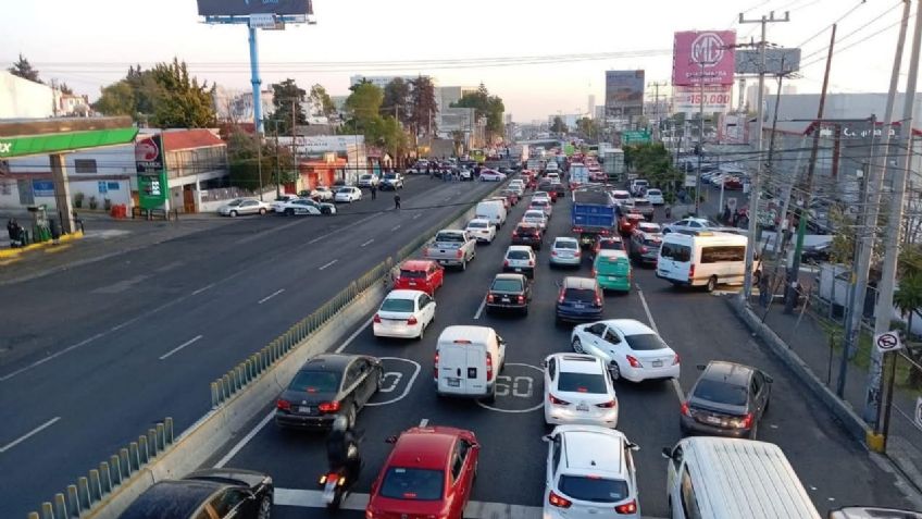 Bloqueos paralizan Cuajimalpa, hay afectación en la México-Toluca y Vasco de Quiroga