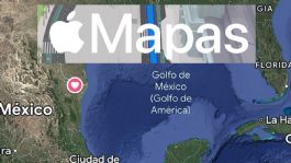 Foto que representa a Apple también cambia el Golfo de México por "Golfo de América" en su app de Mapas